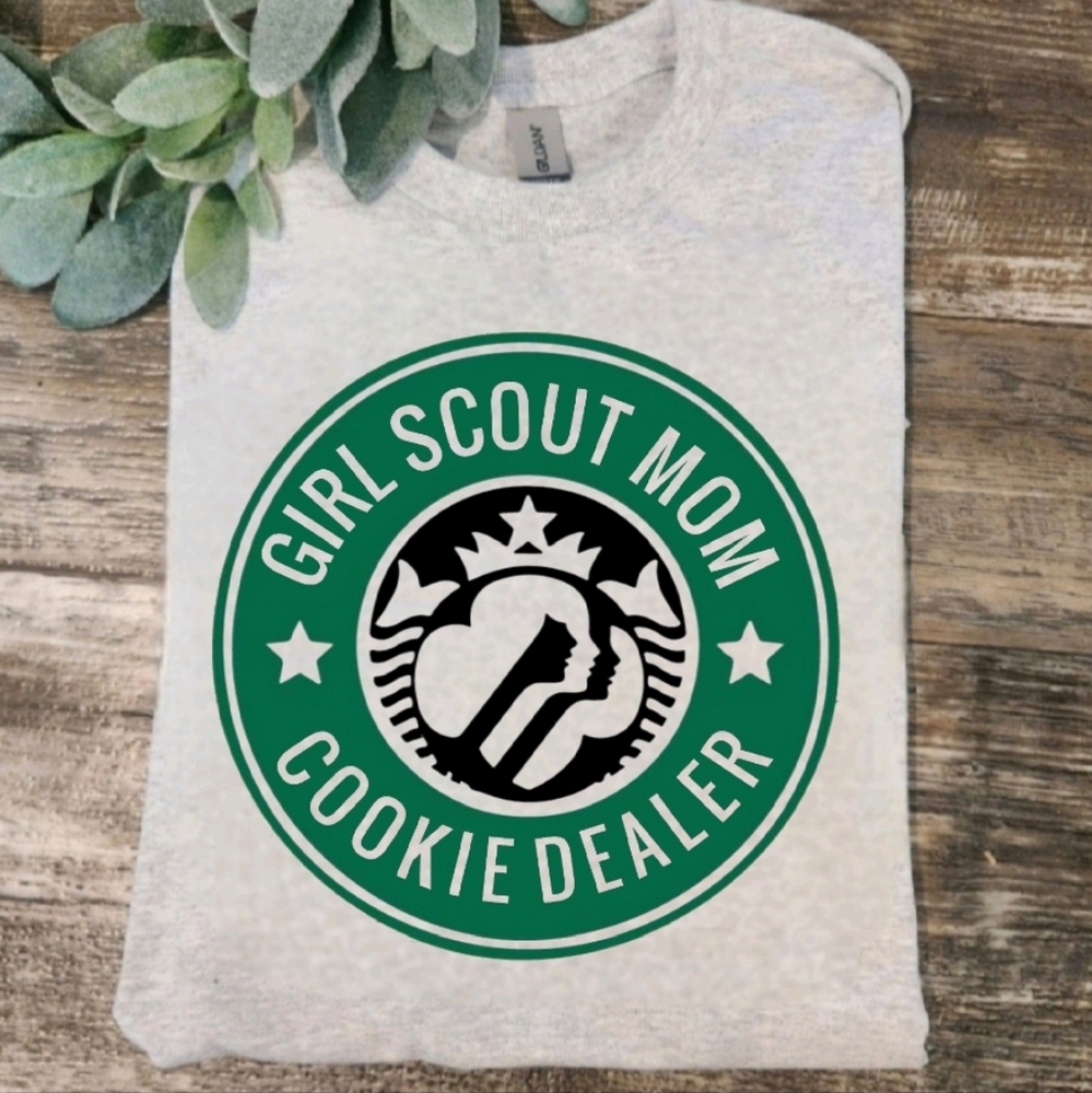 Girl scout mom shirt cookie dealer humor cute popular trending girl scout
